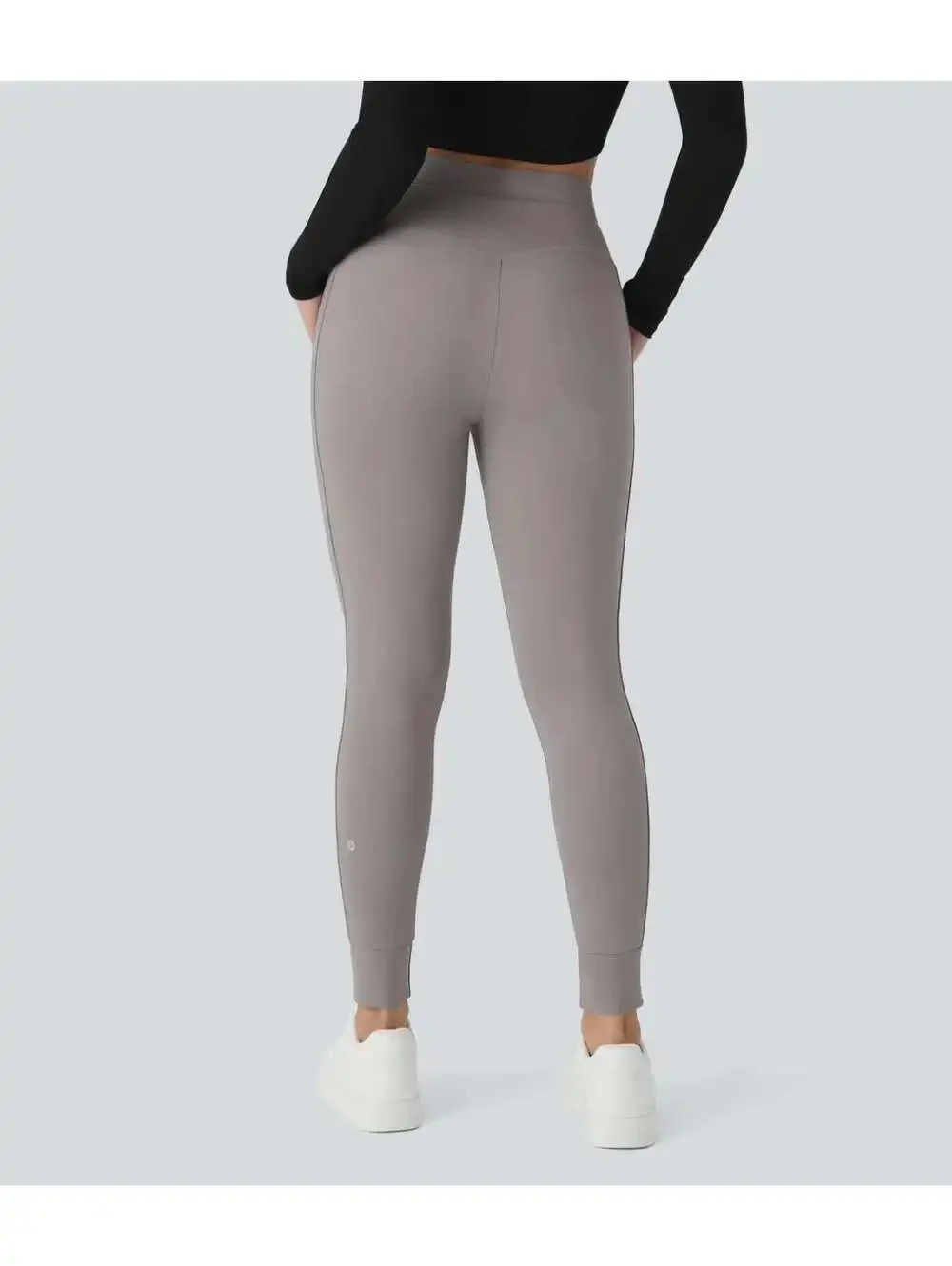 Halara SoftlyZero Plush High Waisted Full Length Joggers Gray Size XS